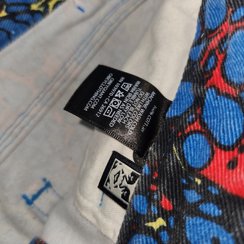 Obey Graphic Denim Pants 👖 - Picture 8 of 11